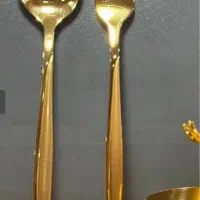 قاشق چنگال طلایی یونیک