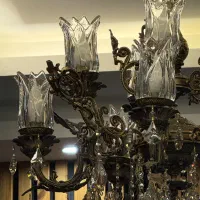 لوستر و  دیوارکوب برنز آنتیک
