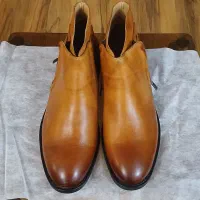 کفش چرم نیم بوت مردانه