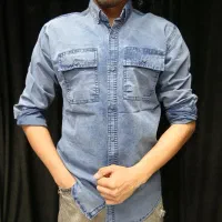 پیراهن دو جیب/لی مشکی آبی ذغال سنگی ترک