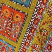 گلیم شیریکی پیچ‌|گلیم، جاجیم، گبه|کرمان, |دیوار