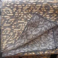 مینی اسکارف طوسی طلایی