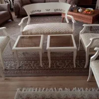 مبل 6 نفره همراه با دو میز عسلی