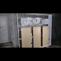 قفسه و ویترین|فروشگاه و مغازه|میانه, |دیوار