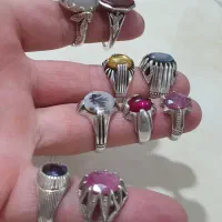 انگشتر شجر و یاقوت و عقیق