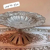 سینی و مجسمه قدیمی|کلکسیون اشیاء عتیقه|تهران, ائمه اطهار|دیوار