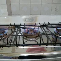 گاز سه شعله صفحه استیل همراه با زیر گازی|اجاق گاز و لوازم برقی پختوپز|ماهیدشت, |دیوار