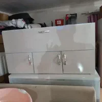 سرویس کامل  کابینت فلزی  درب چوبی لوکس