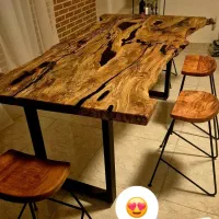 اسلب . میز ناهارخوری . تختخواب تمام چوب ه