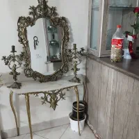 اینه وشمعدان برنز