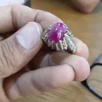 انگشتریاقوت جگدلگ افغانستان طبیعی