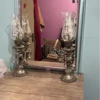 آینه شمعدان زیبا جنس برنج