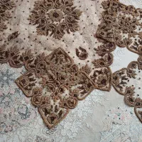 رومیزی چهارتیکه کاملا نو|پرده، رانر، رومیزی|چمستان, |دیوار