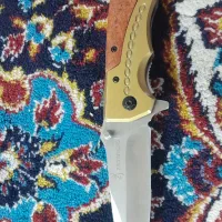 چاقو برونینگ دسته طلایی