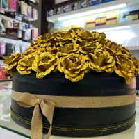 باکس گل رز طلایی ۶۰ عددی|گل مصنوعی|تهران, پاسداران|دیوار