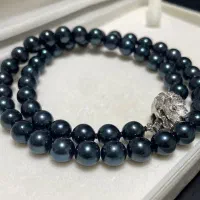 گردنبندمروارید آبی تیره اصل|جواهرات|تهران, آسمان|دیوار