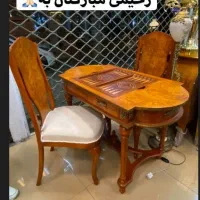 میز تخته نرد و شطرنج چوبی