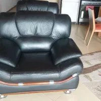 مبل چرم تک نفره