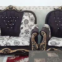 مبلمان و میز جلو مبلی به همراه 4 عدد میز عسلی|مبلمان خانگی و میز عسلی|کرمانشاه, |دیوار
