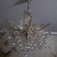 لوستر برنز اصل با کریستال های اتریشی|لوستر و چراغ آویز|کرج, حصارک بالا|دیوار