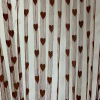 پرده ریسه ای قلبی خیلی شیک ارزان دوعدد