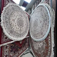 فرش نادر دایره ریز بافت خطیبی ۱۲۰۰ شانه|فرش|تبریز, |دیوار