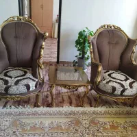 مبل ومیزنهارخوری چوب گردو کلاسیک|مبلمان خانگی و میز عسلی|شاهینشهر, فدک|دیوار