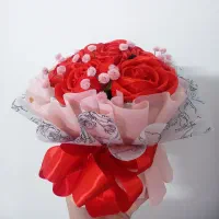 باکس گل رز روبانی گلدونی رنگبندی سفارسی