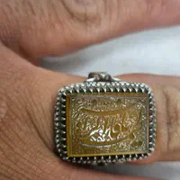 انگشتر خط حک شده نقره سنگ اصل|جواهرات|تهران, امین حضور|دیوار