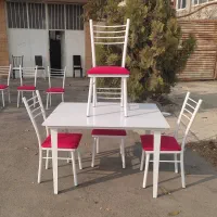 میز و صندلی پشت فلزی