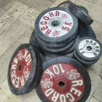 میز پرس سینه چند کاره به همراه میله و 80کیلو وزنه|تجهیزات ورزشی|تهران, شهرک آزادی|دیوار