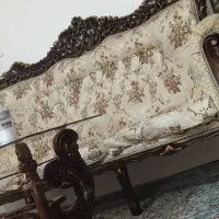 فروش مبل استیل ۹ نفره با میز ودوعدد عسلی|مبلمان خانگی و میز عسلی|تهران, حکیمیه|دیوار