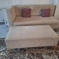 مبل ۷ نفره چستر همراه با یه پاف ۴ میلیون|مبلمان خانگی و میز عسلی|شاهین‌شهر, شهرک گلدیس|دیوار