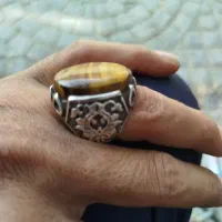 انگشتر نقره چشم ببری