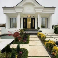 ویلا-فلت-نما-سفید-300م-جکوزی-روف-گاردن-سندار