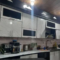 نصب برچسب کابینت کمددیواری تی وی وال|خدمات پیشه و مهارت|دوگنبدان, |دیوار