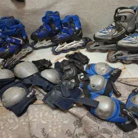 سه عدد اسکیت با لوازم|دوچرخه، اسکیت، اسکوتر|تهران, خواجه نظام الملک|دیوار