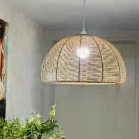 لوستر مکرومه رافیا|لوستر و چراغ آویز|تهران, سازمان آب|دیوار