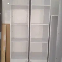 کتابخانه هایگلاس سفید 200 سانت نو