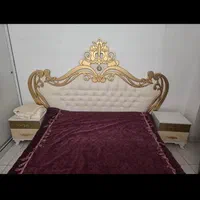 سرویس خواب دونفره همراه با تشک طبی تختخواب