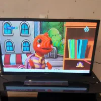 تلوزیون ۴۳ اینچ سامسونگ پلاسما،میز تلوزیون شیشه ای