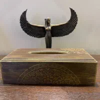 سطل وجا دستمال چوبی|صنایع دستی و سایر لوازم تزئینی|تهران, شهرک ولیعصر شمالی|دیوار