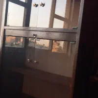 کتابخانه سالم شیشه دودی ولوستر مخمل ترک|کتابخانه، شلف، قفسههای دیواری|فردیس, فردیس|دیوار