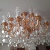 لوستر برنزی اصل ۲۰شعله دوطبقه