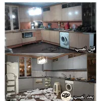 برچسب کابینت. نصاب برچسب