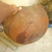 ۲عدد مجمع مسی همراه یک دریچه چدنی|کلکسیون اشیاء عتیقه|بیرجند, |دیوار