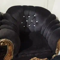 مبل هفت نفره سالم سالم پارچش مخمل|مبلمان خانگی و میز عسلی|تهران, شوش (باغ آذری)|دیوار