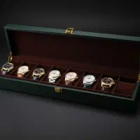 جعبه ساعت 8تایی چوبی مشکی