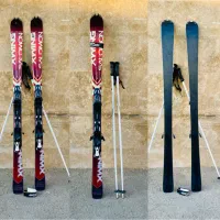 اسکی الپاین سالامون قدSalomon 158cm+باتوم اتمیک