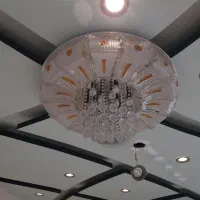 لوستر سقفی کریستالی کم کارکرد|لوستر و چراغ آویز|تبریز, |دیوار